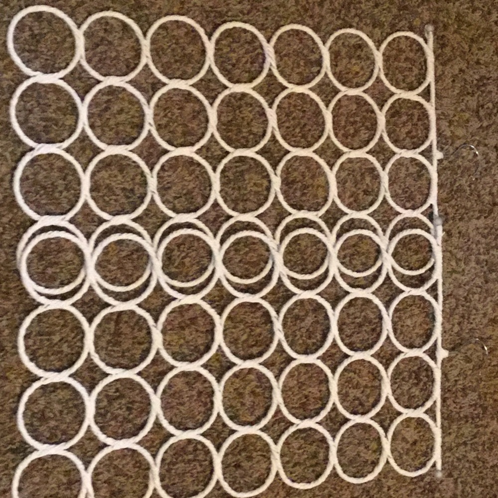 Closet hanger for belts or scarves